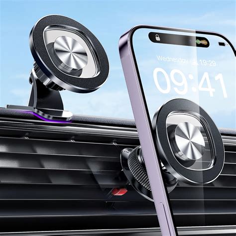 Amazon.com: Magnetic Phone Holder, MagSafe Car Mount .